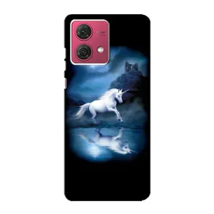 Чехол Unicorn на Motorola MOTO G84 (Единорог)