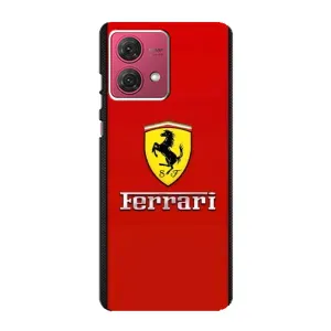 Силиконовый бампер с картинкой машины на Motorola MOTO G84 (Ferrari Logo)