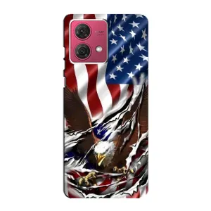 Чехол Флаг USA для Motorola MOTO G84 (Флаг USA)