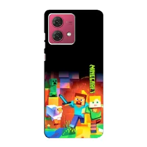 Чохли для Motorola MOTO G84 (Персонажі МайнКрафт) (Герой Майнкрафт)