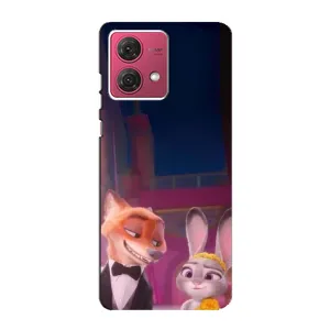 Силиконовый чехол с принтом Зоотрополіс для Motorola MOTO G84 (Главные герои)