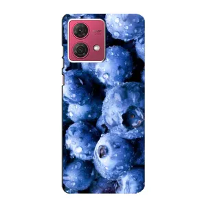 Чехол с изображением вкусной еды для Motorola MOTO G84 (Голубика)