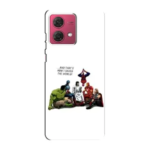 Чехлы для Motorola MOTO G84 (Для Христиан) (Иисус супергерой)