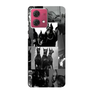 Чехол ДОБЕРМАН для Motorola MOTO G84 (Коллаж Доберман)