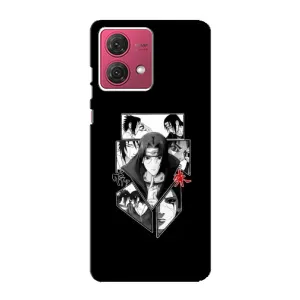 Чехлы с картинкой Итачи Учиха на Motorola MOTO G84 (Коллаж Итачи)