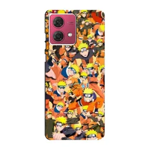 Чехлы с принтом Наруто на Motorola MOTO G84 (Коллаж Наруто)