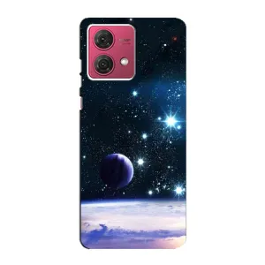 Чехол (ТПУ) с планетами на Motorola MOTO G84 (Космический вид)