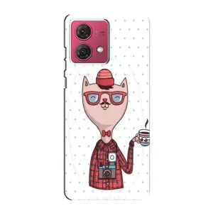Чехол на тематику: Коты для Motorola MOTO G84 (Кот аристократ)