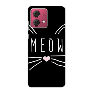 Бампер с изображением Котиков для Моторола Мото Джи 84 (КОТИК MEOW)