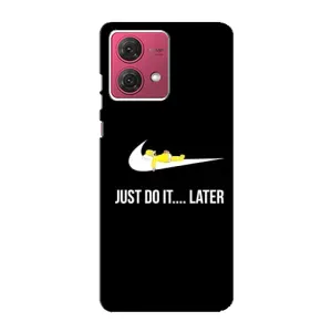 Силиконовый Чехол на Motorola MOTO G84 с картинкой Nike (Later)