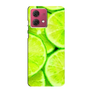 Чехол с изображением вкусной еды для Motorola MOTO G84 (Лайм)