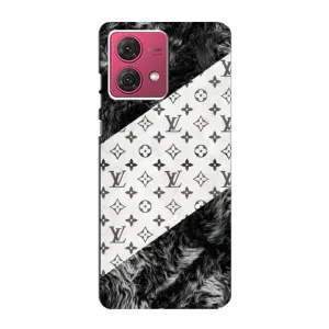 Чохол Стиль Louis Vuitton на Motorola MOTO G84 (LV на білому)