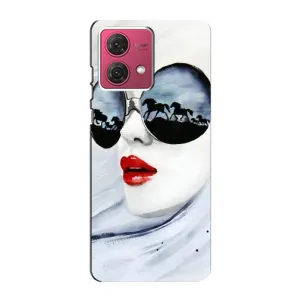 Чохол з картинкою Модні Дівчата Motorola MOTO G84 (Любителька коней)