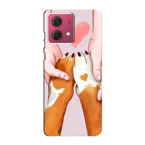 Чехол (ТПУ) Милые собачки для Motorola MOTO G84 (Любовь к собакам)