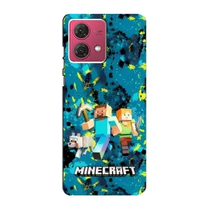Чохли для Motorola MOTO G84 (Персонажі МайнКрафт) (Майнкрафт)
