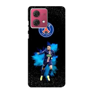 Чехол (TPU) с Футболистом на Motorola MOTO G84 (Мбаппе ПСЖ)