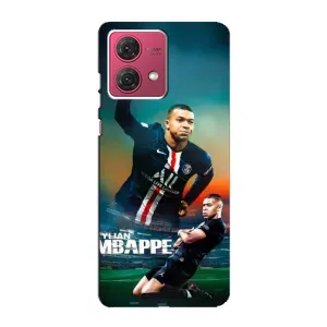 Чехол (TPU) с Футболистом на Motorola MOTO G84 (MBAPPE)
