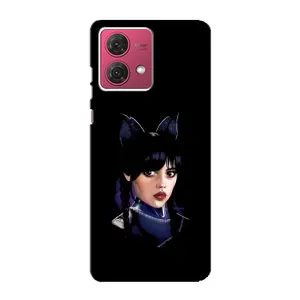 Чехлы с принтом Уэнсдей на Motorola MOTO G84 (Милая Уэнсдей)