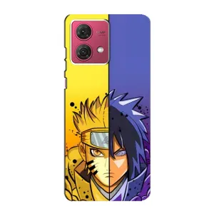Купить Чехлы на телефон с принтом Anime для Motorola MOTO G84 (Naruto Vs Sasuke)