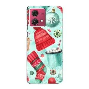 Чехол Санта Клаус для Motorola MOTO G84 (Одежда)