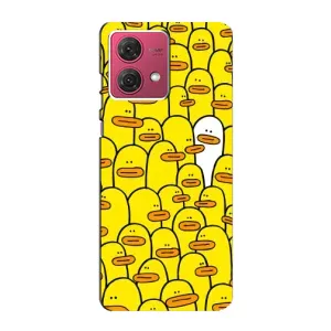 Силиконовый бампер с картинкой животных для Motorola MOTO G84 (Особенный)