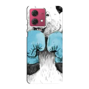 Чехлы с Пандами на Motorola MOTO G84 (Панда боксер)