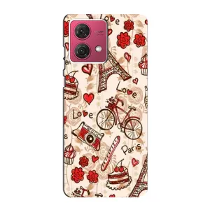 Чехол с Эйфелевой башней на Motorola MOTO G84 (Париж мечта)