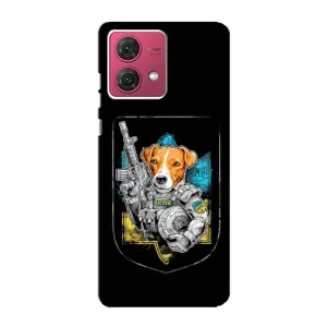 Чехол с принтом для Motorola MOTO G84 (Патрон Воин)