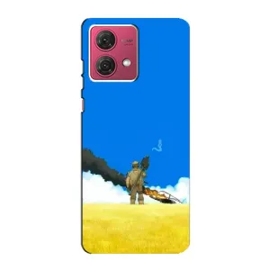 Чехлы на военную тематику для Motorola MOTO G84 (Попадание)