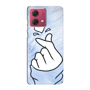 Чехлы (Знак сердечка) на Motorola MOTO G84 (Сердечка знак)