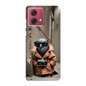 Чехол с мемами тралалело тралала для Motorola MOTO G84 (Шпиониро голубио)