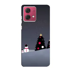 Чехлы на Новый Год Motorola MOTO G84 (Снеговички)