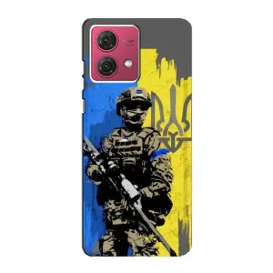 Чехлы с принтом (Воины ЗСУ) для Motorola MOTO G84 (Солдат ЗСУ)