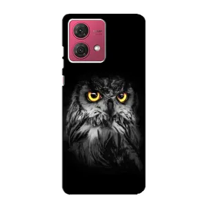Чехлы с принтом СОВЫ для Motorola MOTO G84 (Сова на чёрном)