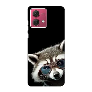 Силиконовый Чехол с Енотами на Motorola MOTO G84 (Стильный Енот)