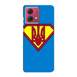 Чехол с картинкой (Патриотический ГЕРБ) на Motorola MOTO G84 (Super - Герб)