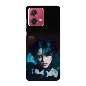 Чехлы с принтом Уэнсдей на Motorola MOTO G84 (Танец Уэнсдей)