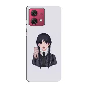 Чехлы с принтом Уэнсдей на Motorola MOTO G84 (Вещь Венсдей)