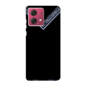 Силиконовый Чехол на Motorola MOTO G84 (Воротник вышиванки)