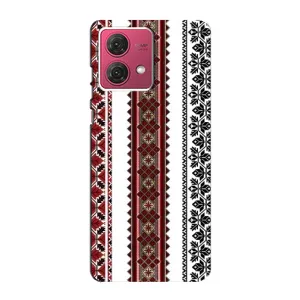 Силиконовый Чехол на Motorola MOTO G84 с картинкой Вышиванки (Вышиваночки)