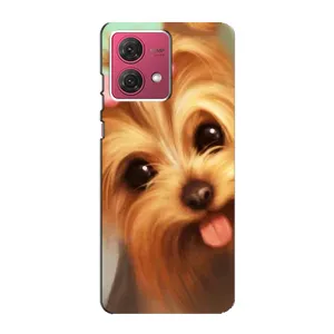 Чехол (ТПУ) Милые собачки для Motorola MOTO G84 (Йоршенский терьер)