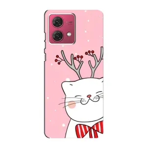 Чехол на тематику: Коты для Motorola MOTO G84 (Зимний кот)