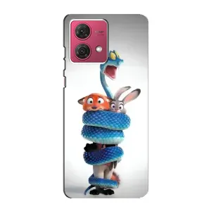 Силиконовый чехол с принтом Зоотрополіс для Motorola MOTO G84 (Змея Зоо)