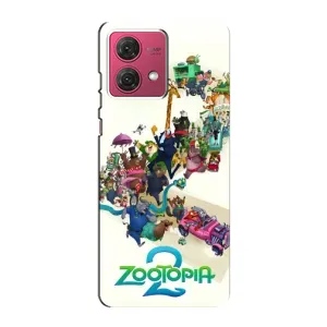 Силиконовый чехол с принтом Зоотрополіс для Motorola MOTO G84 (Зоотрополис логотип)