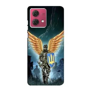 Патриотический Чехол для Motorola MOTO G84 (ЗСУ з крильями)