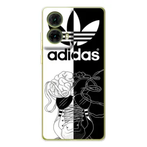 Чехол в стиле "Адидас" для Мото Джи85 (Adidas шнурки)
