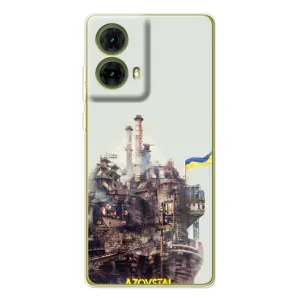 Чехлы на военную тематику для Motorola MOTO G85 (Азовсталь)