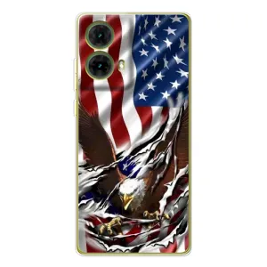 Чехол Флаг USA для Motorola MOTO G85 (Флаг USA)