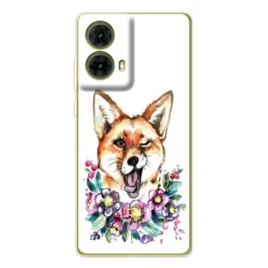 Чехол с Лисичкой для Motorola MOTO G85 (Хитрая лиса)