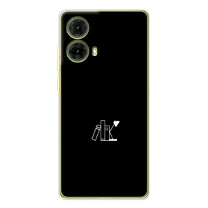 Чехол с картинками на черном фоне для Motorola MOTO G85 (Книжки)